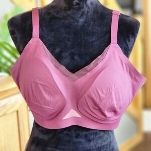 Honeylove Bra Wine Purple Color Size 2x  Convertible Straps 4 Row Eye Hook